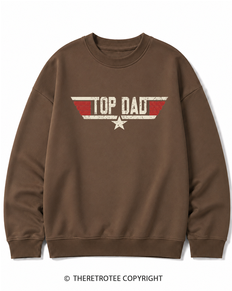 TheRetroTee Top Dad 1980s Cotton Sweatshirt
