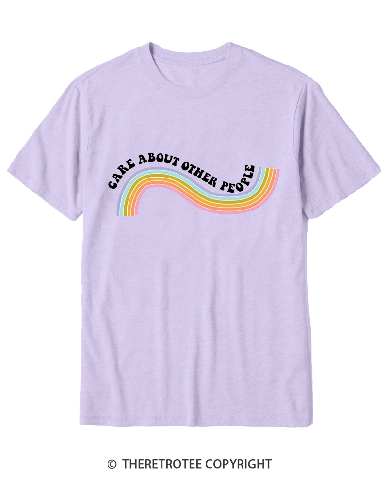 TheRetroTee Care About Other People 1970s Cotton T-Shirt