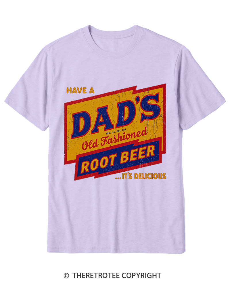 TheRetroTee Dad's Root Beer 1960s Cotton T-Shirt