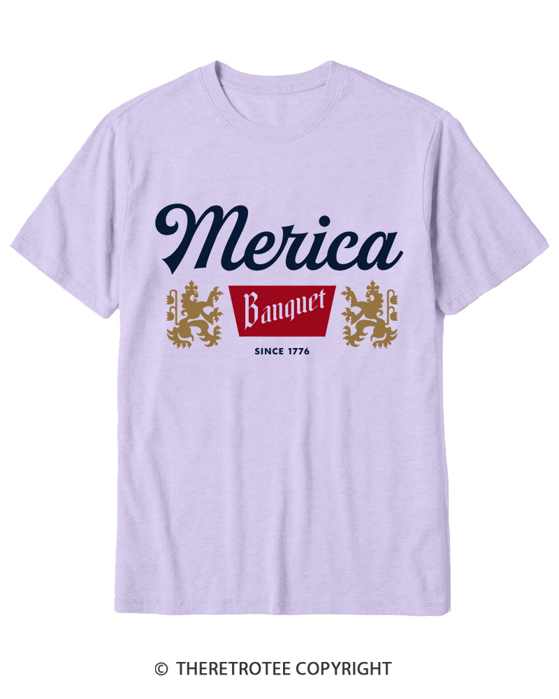 TheRetroTee Merica Banquet Beer Cotton T-Shirt