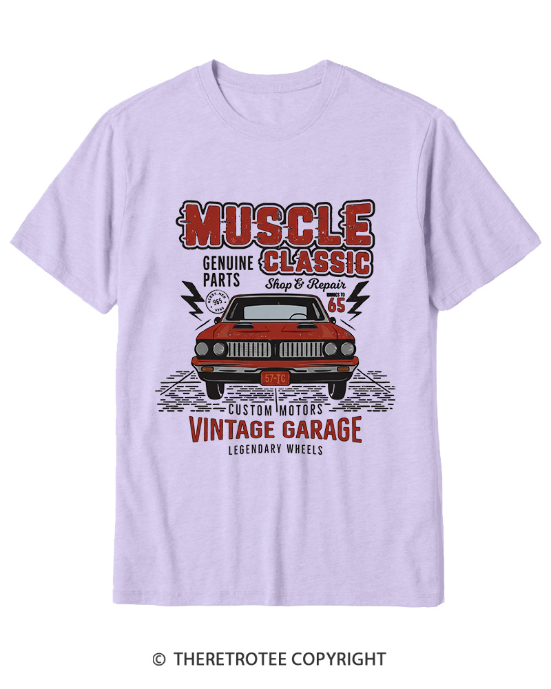 TheRetroTee Muscle Classic 1970s Cotton T-Shirt