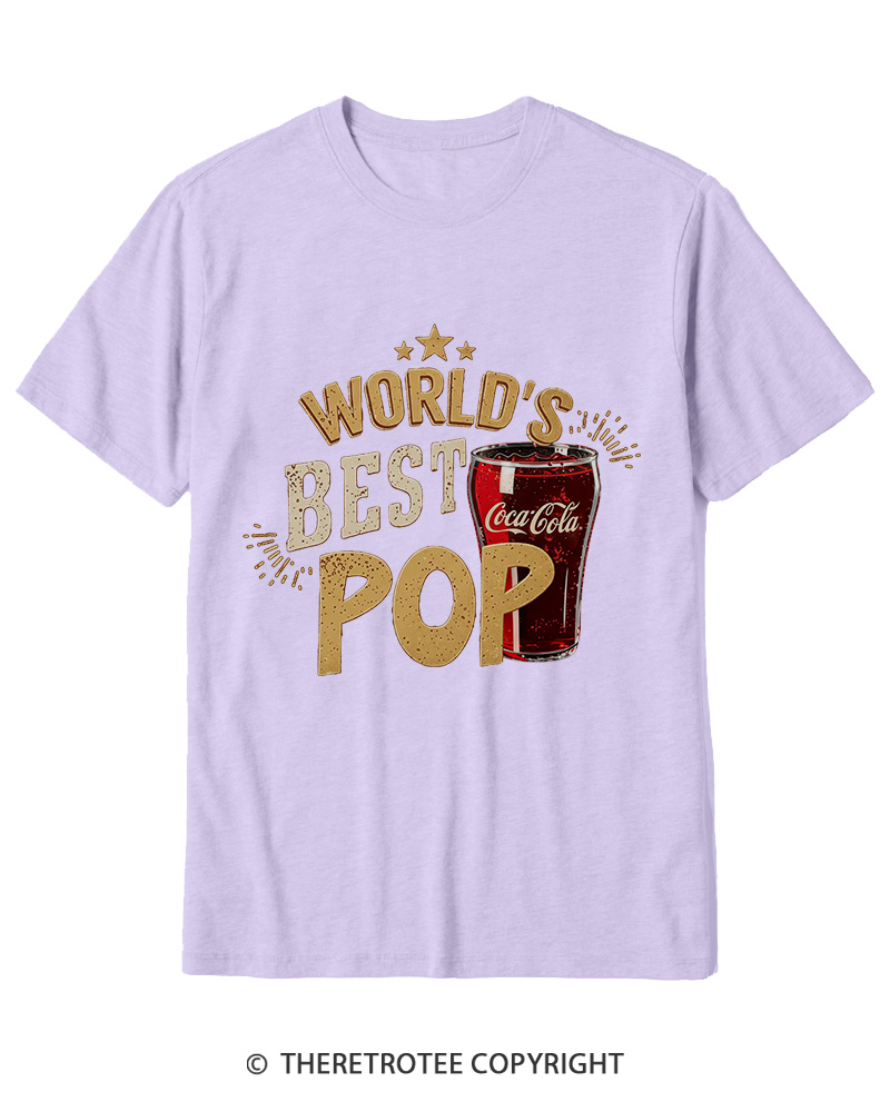 TheRetroTee World's Best Pop 1970s Cotton T-Shirt