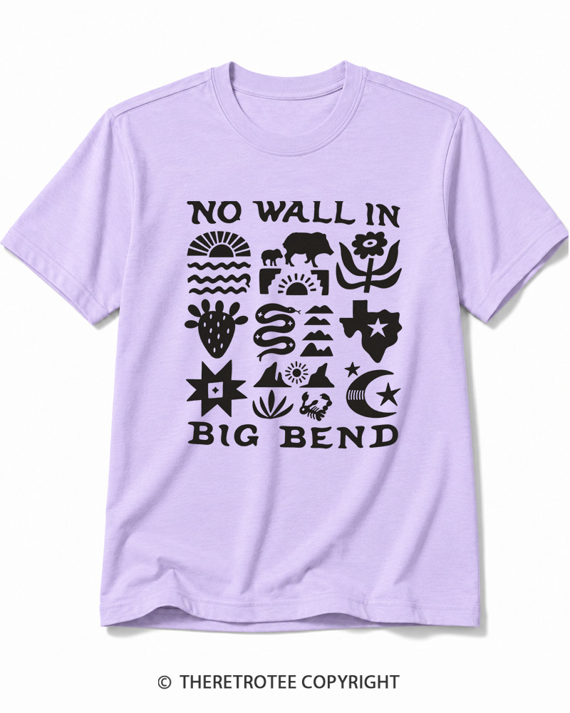TheRetroTee No Big Bend Wall Vintage Cotton T-Shirt