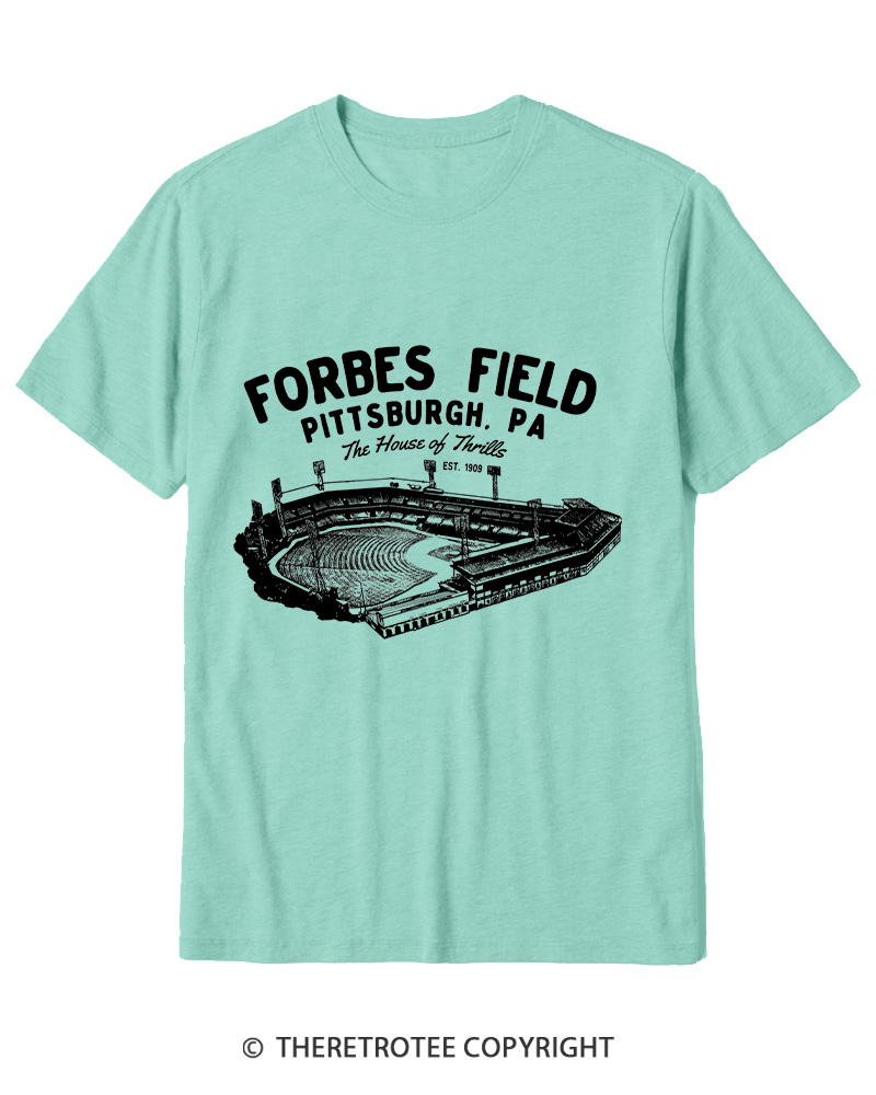 TheRetroTee Forbes Field was the home of the Pittsburgh Pirates Cotton T-Shirt