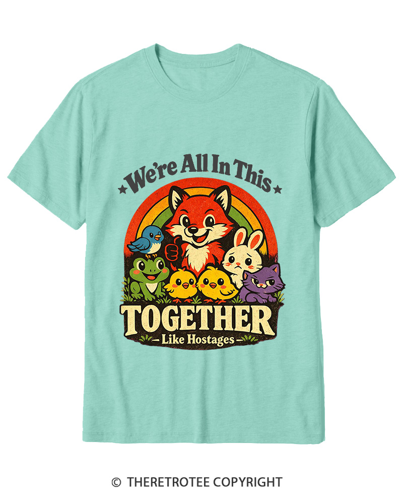 TheRetroTee We’re All In This Together  1970s Cotton T-Shirt