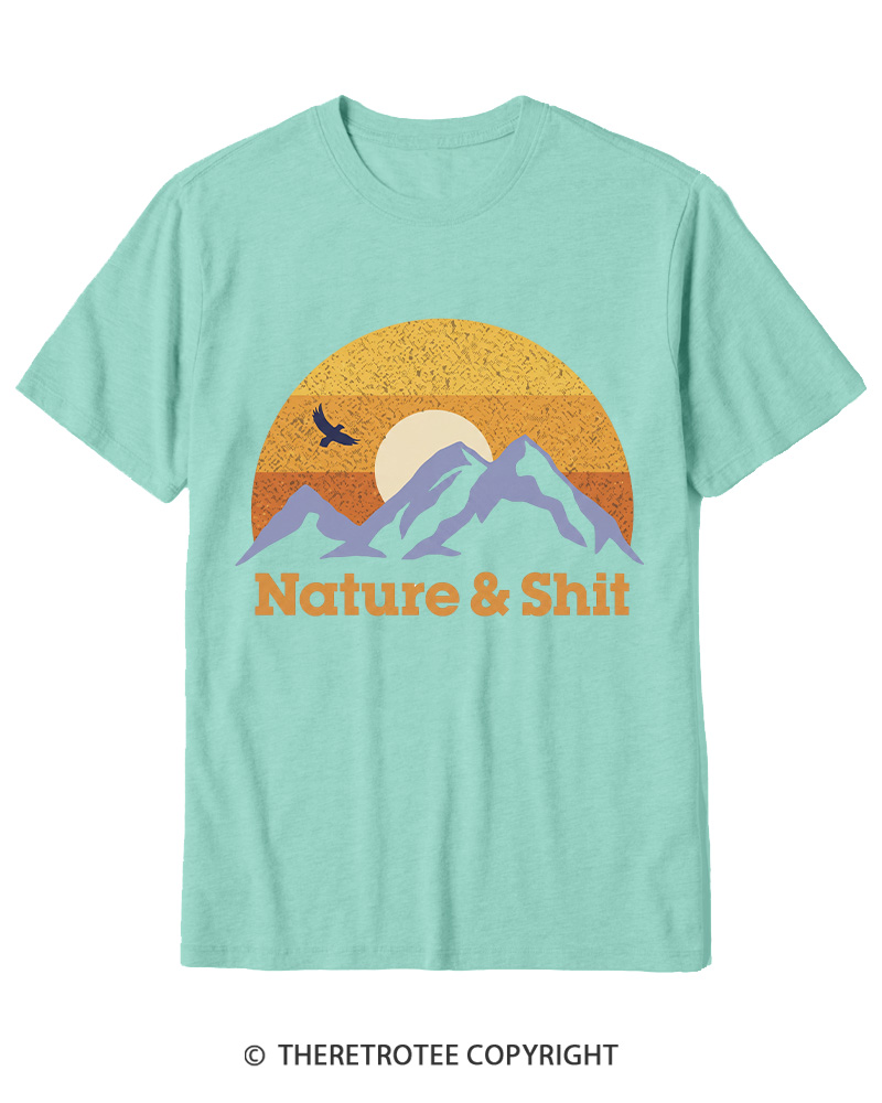 TheRetroTee Nature & Shit 1970s Cotton T-Shirt