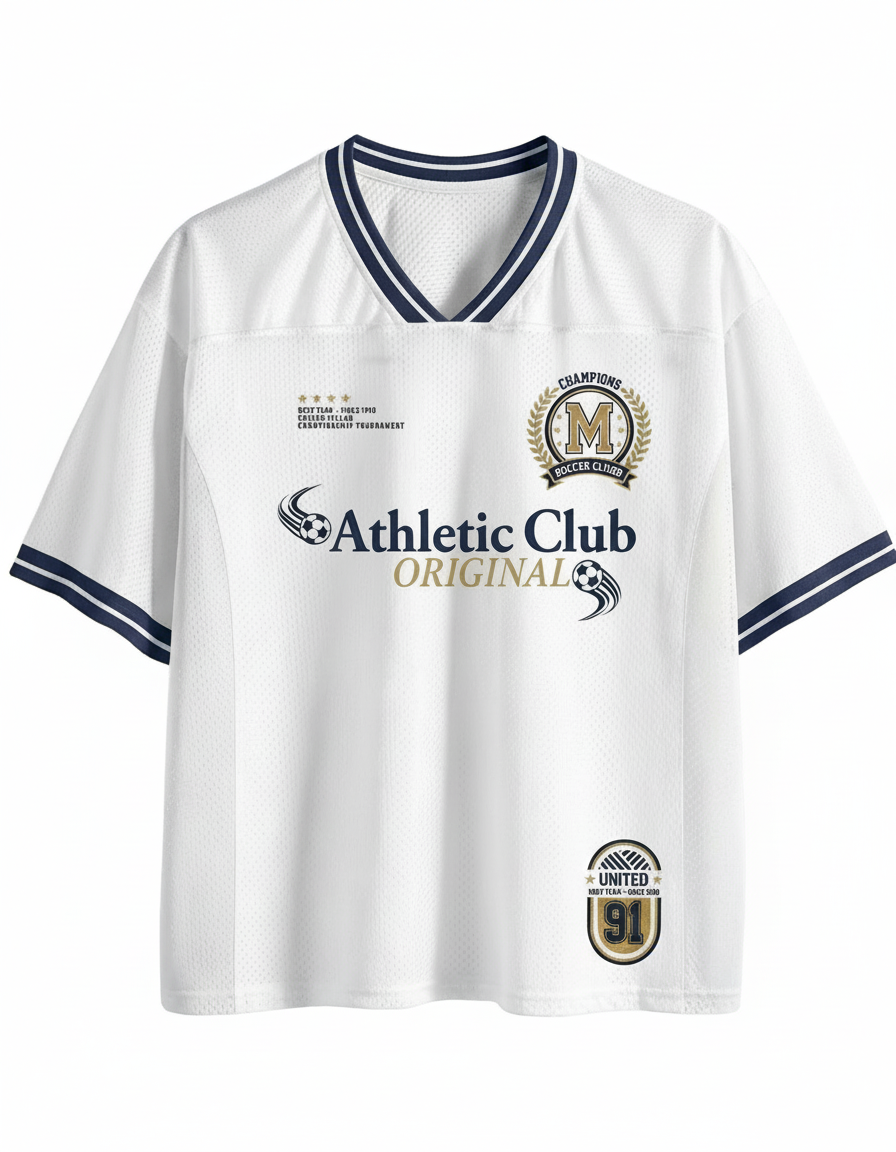 TheRetroTee Game On Sports Club Mesh Jersey