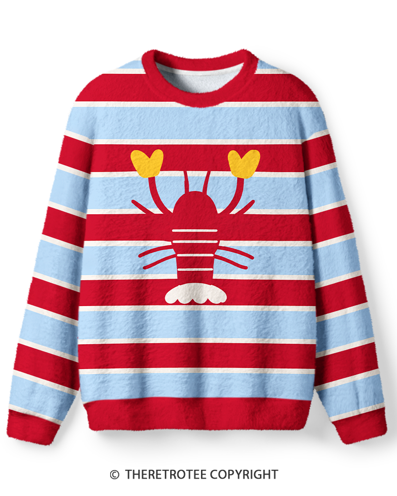TheRetroTee Cartoon Lobster Sweater