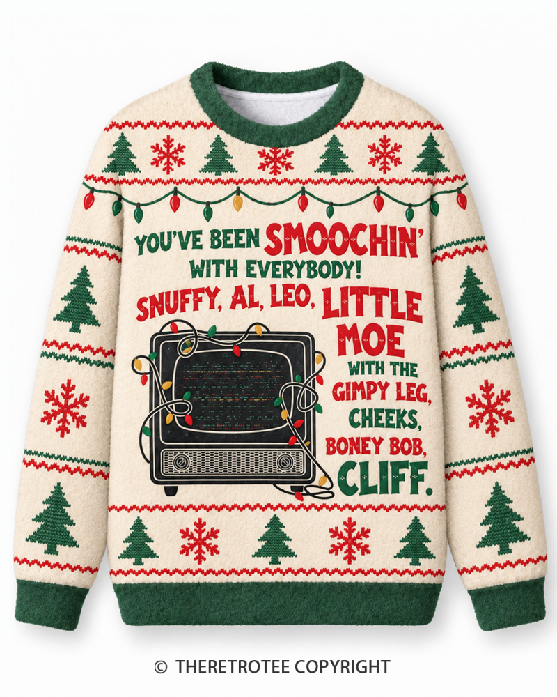 TheRetroTee Holiday Movie Night Christmas Sweater