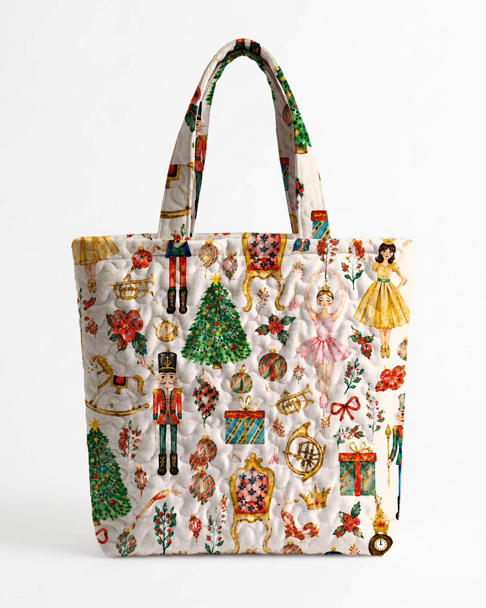 TheRetroTee Merry Nutcracker Ballet Tote Bag