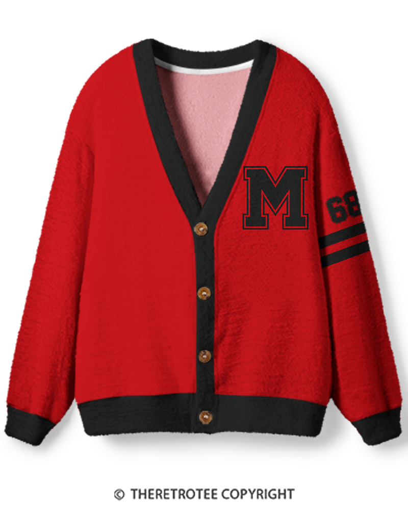 TheRetroTee Vintage Custom Campus Heritage Unisex Cardigan Sweater