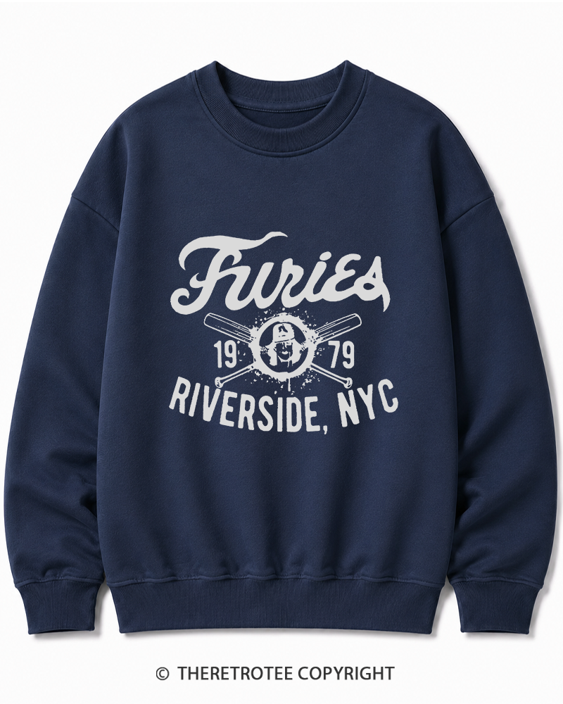 TheRetroTee Furies Riverside cult movie 1970s Cotton Sweatshirt