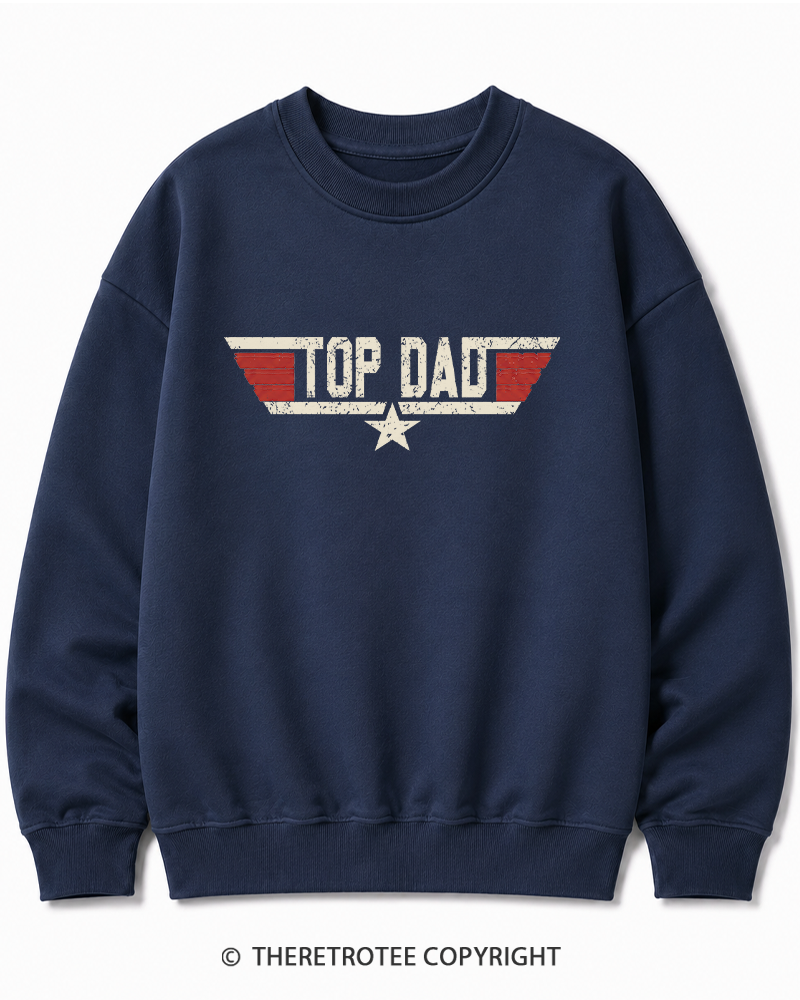 TheRetroTee Top Dad 1980s Cotton Sweatshirt