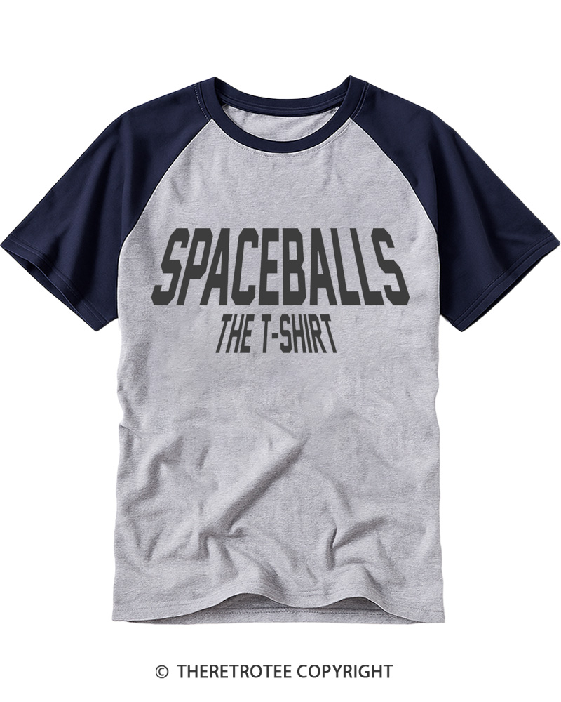 TheRetroTee Spaceballs T-Shirt 1980s Raglan Baseball T-Shirt
