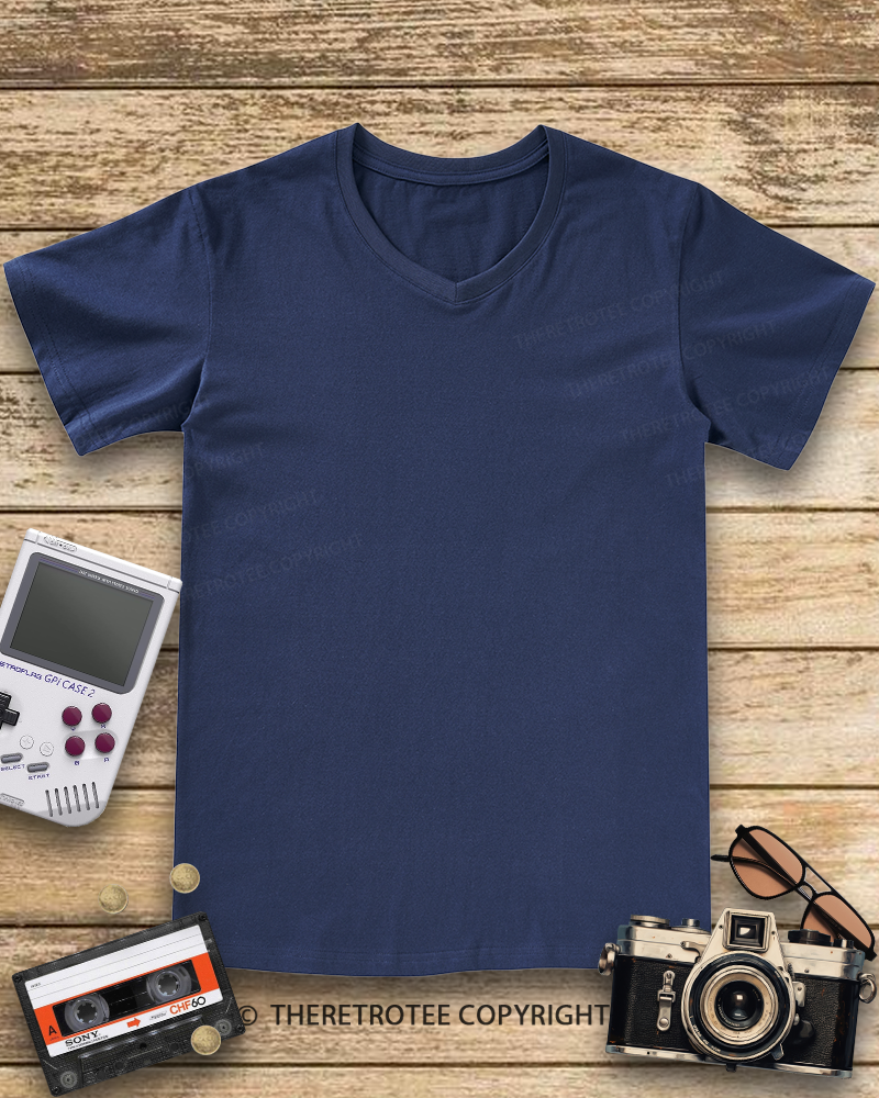 TheRetroTee Donut Worry  V-neck T-Shirt