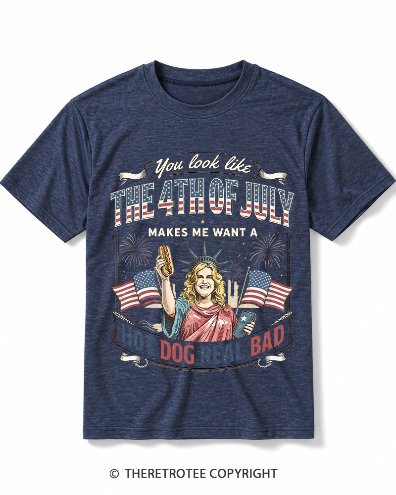 TheRetroTee You Look Like 4th Of July Heather T-Shirt