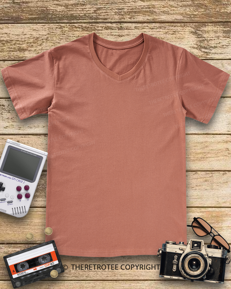 TheRetroTee Donut Worry  V-neck T-Shirt