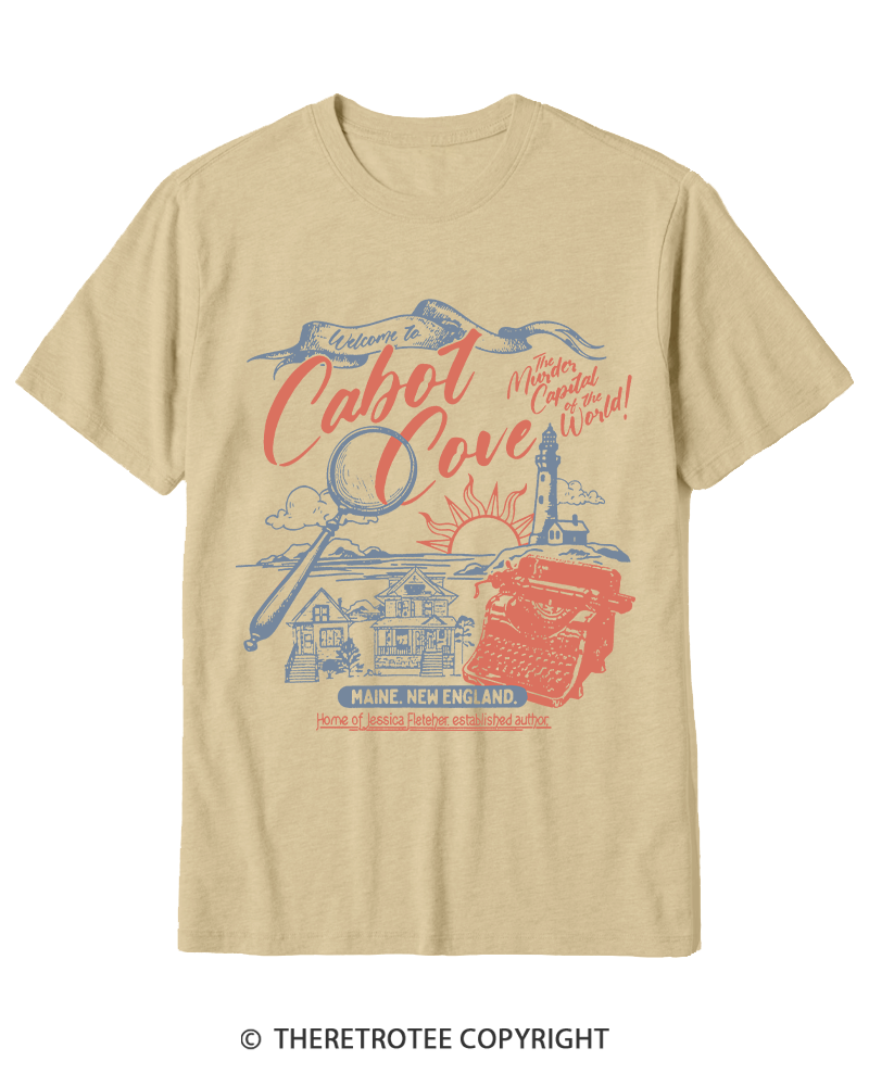 TheRetroTee Welcome To Cabot Cove 1980s Cotton T-Shirt