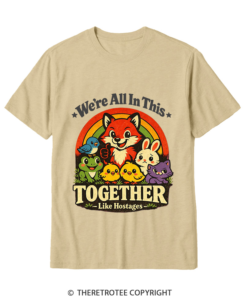 TheRetroTee We’re All In This Together  1970s Cotton T-Shirt