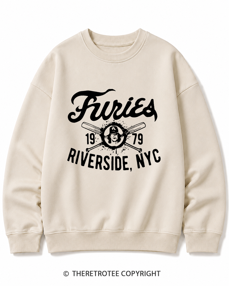 TheRetroTee Furies Riverside cult movie 1970s Cotton Sweatshirt