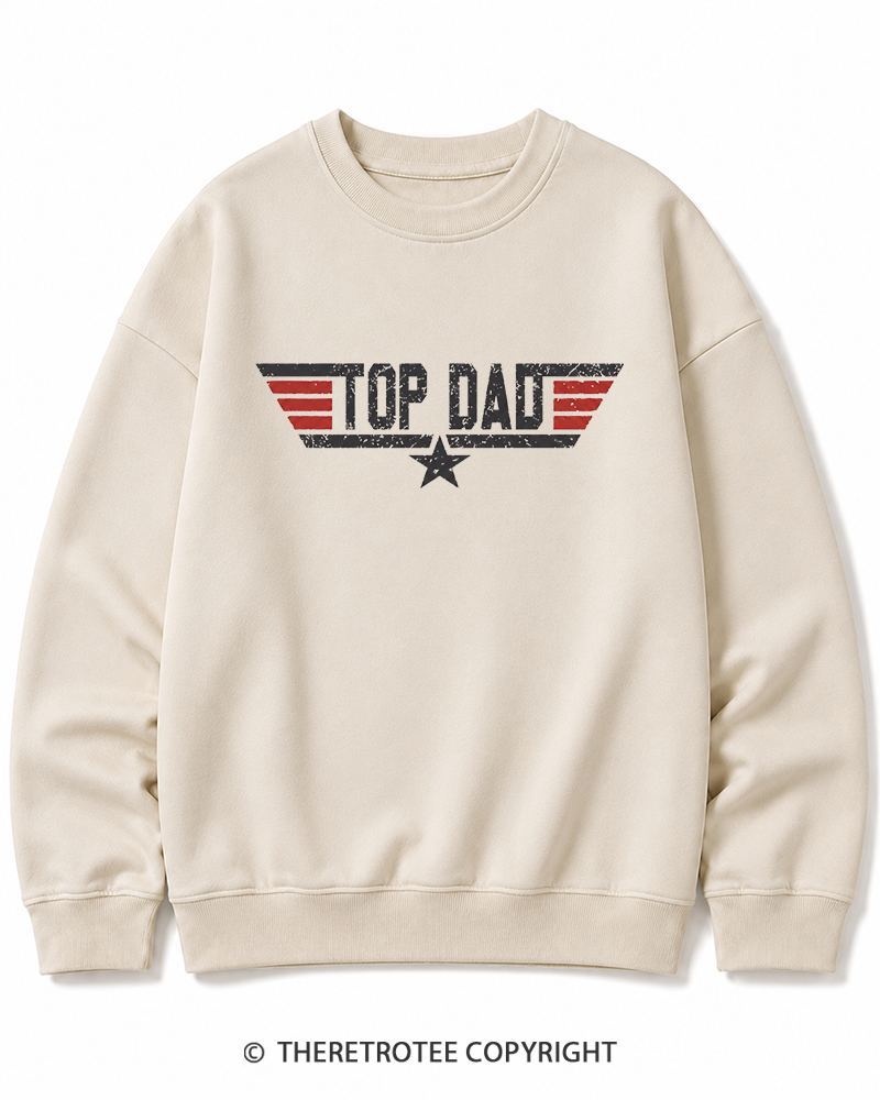 TheRetroTee Top Dad 1980s Cotton Sweatshirt