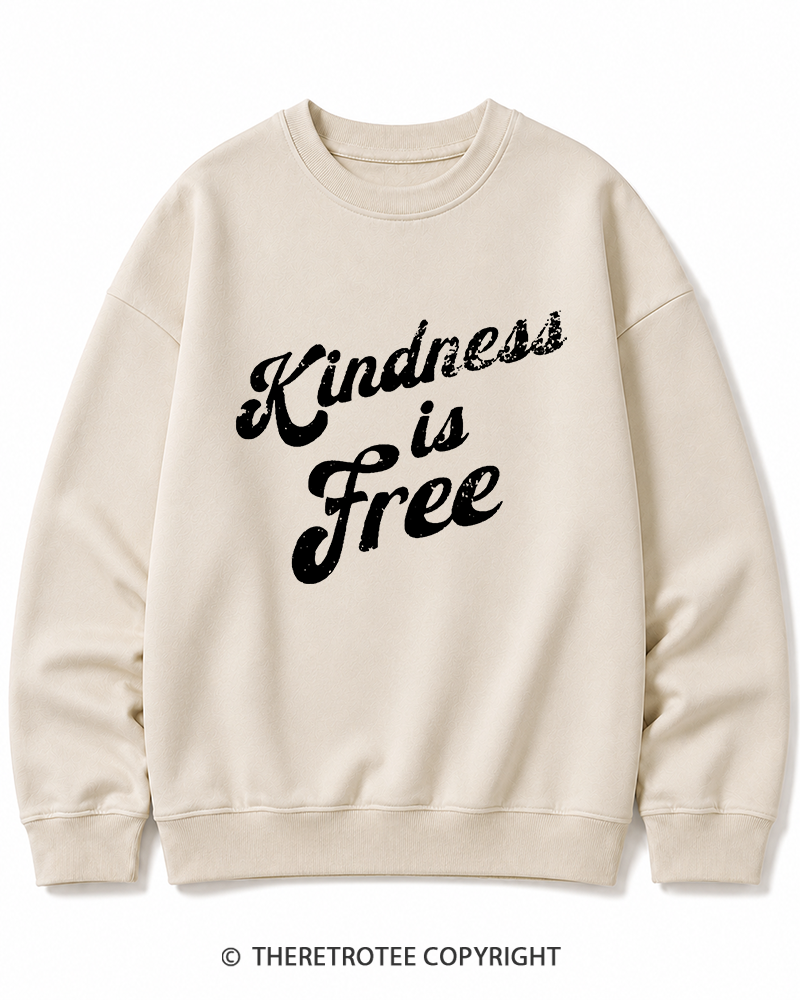 TheRetroTee Be Kind 1960s Cotton Sweatshirt