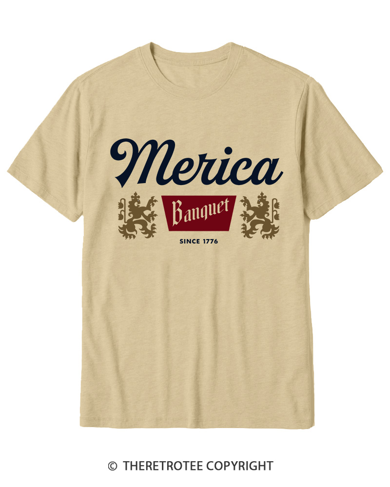 TheRetroTee Merica Banquet Beer Cotton T-Shirt