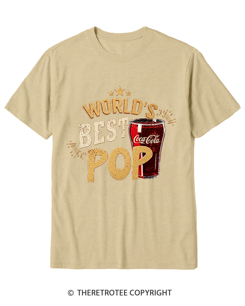 TheRetroTee World's Best Pop 1970s Cotton T-Shirt