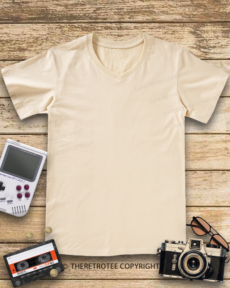 TheRetroTee Face Your Fears  V-neck T-Shirt