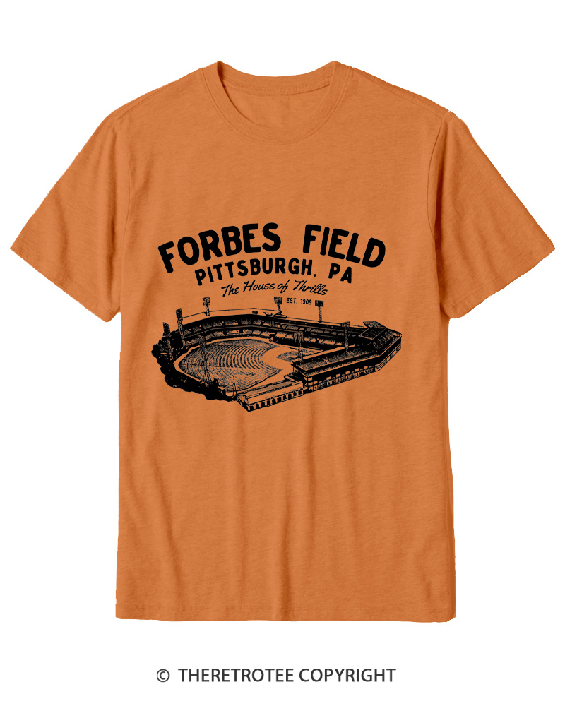 TheRetroTee Forbes Field was the home of the Pittsburgh Pirates Cotton T-Shirt