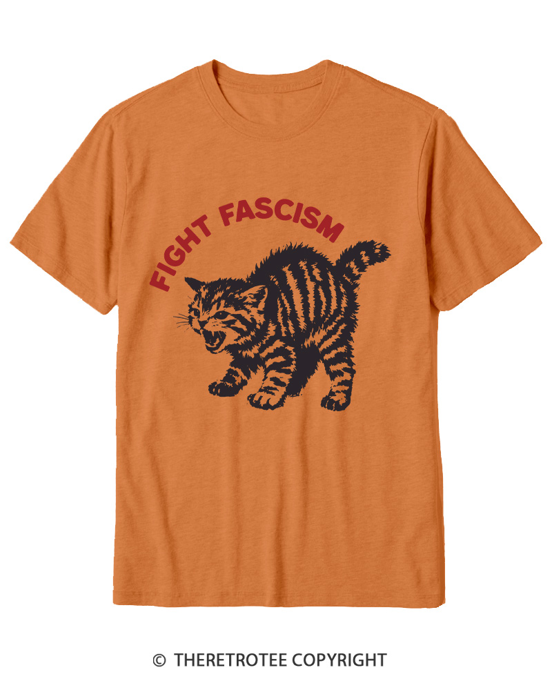 TheRetroTee Fight Fascism 1970s Cotton T-Shirt
