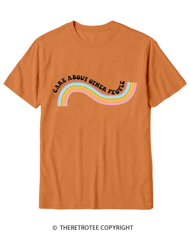 TheRetroTee Care About Other People 1970s Cotton T-Shirt
