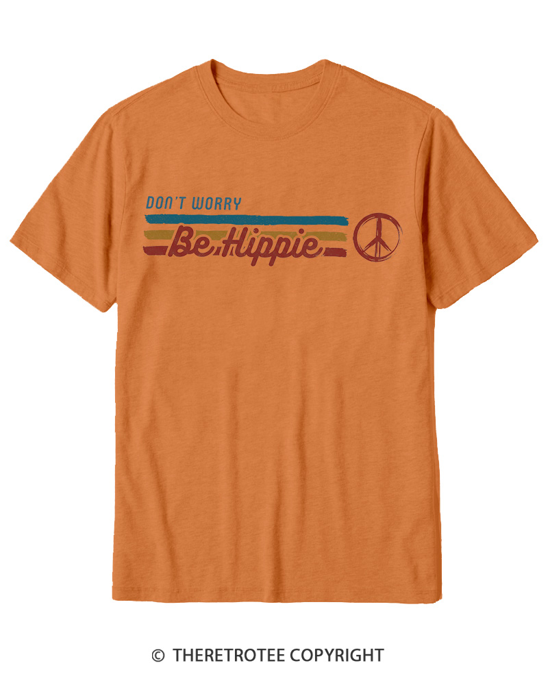TheRetroTee Don't Worry, Be Happy 1970s Cotton T-Shirt