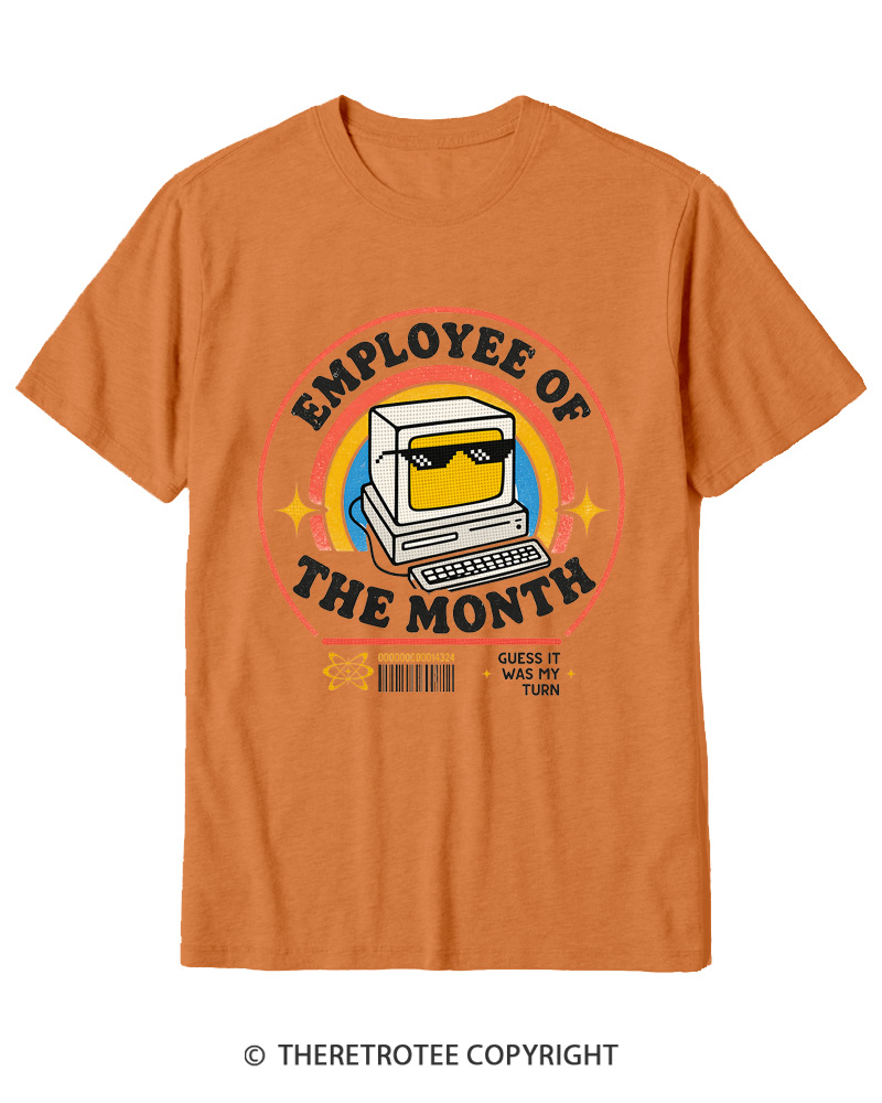 TheRetroTee Employee of the Month 1980s Cotton T-Shirt