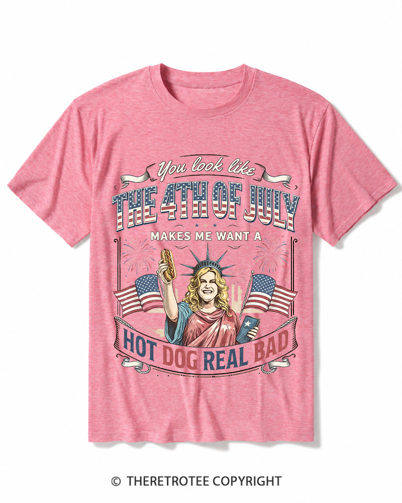 TheRetroTee You Look Like 4th Of July Heather T-Shirt