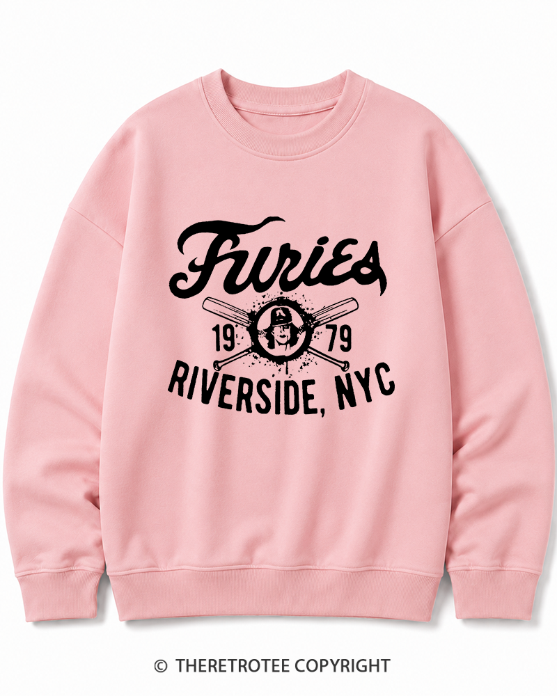 TheRetroTee Furies Riverside cult movie 1970s Cotton Sweatshirt