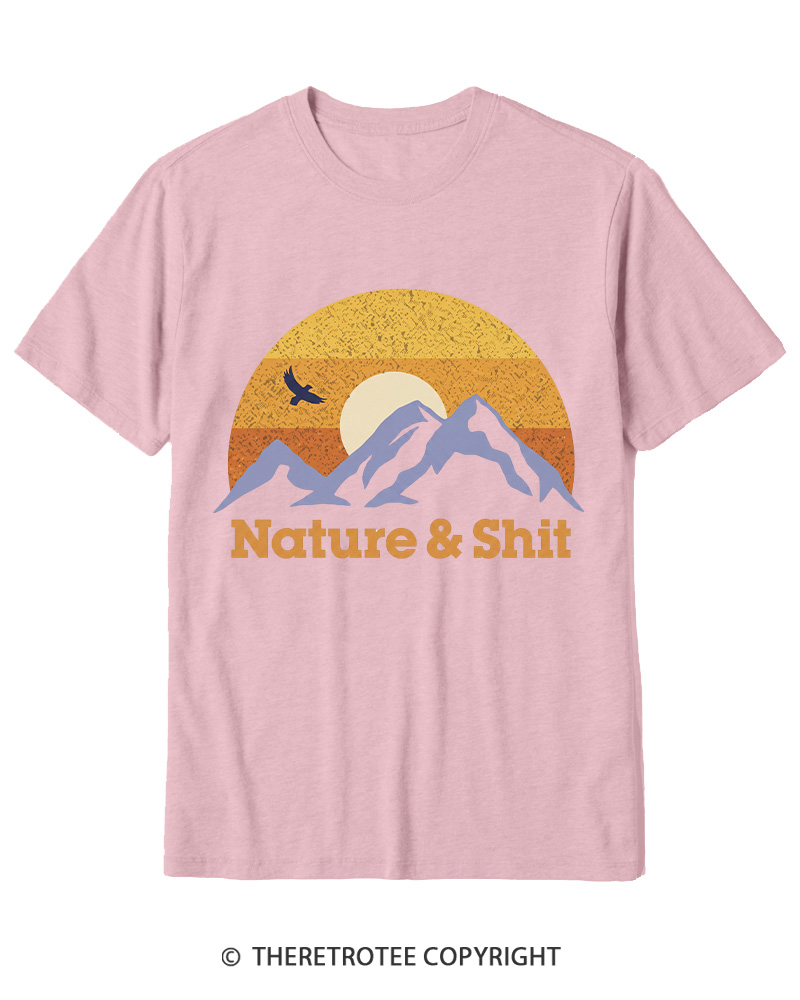 TheRetroTee Nature & Shit 1970s Cotton T-Shirt