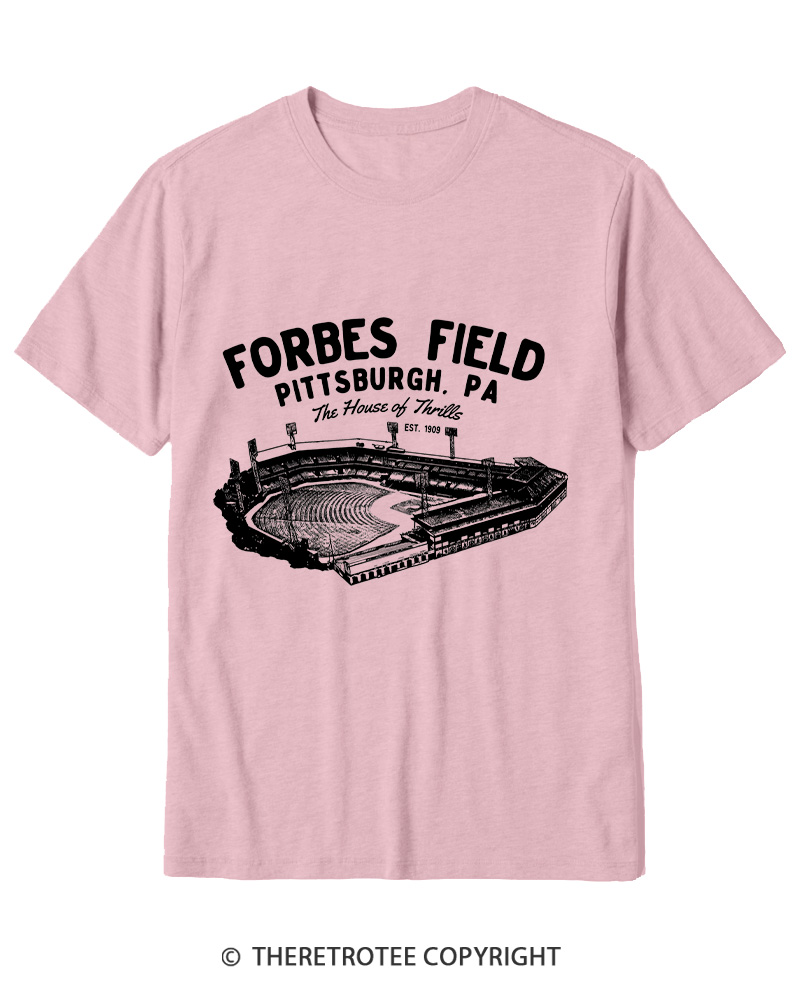 TheRetroTee Forbes Field was the home of the Pittsburgh Pirates Cotton T-Shirt