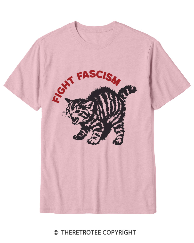 TheRetroTee Fight Fascism 1970s Cotton T-Shirt