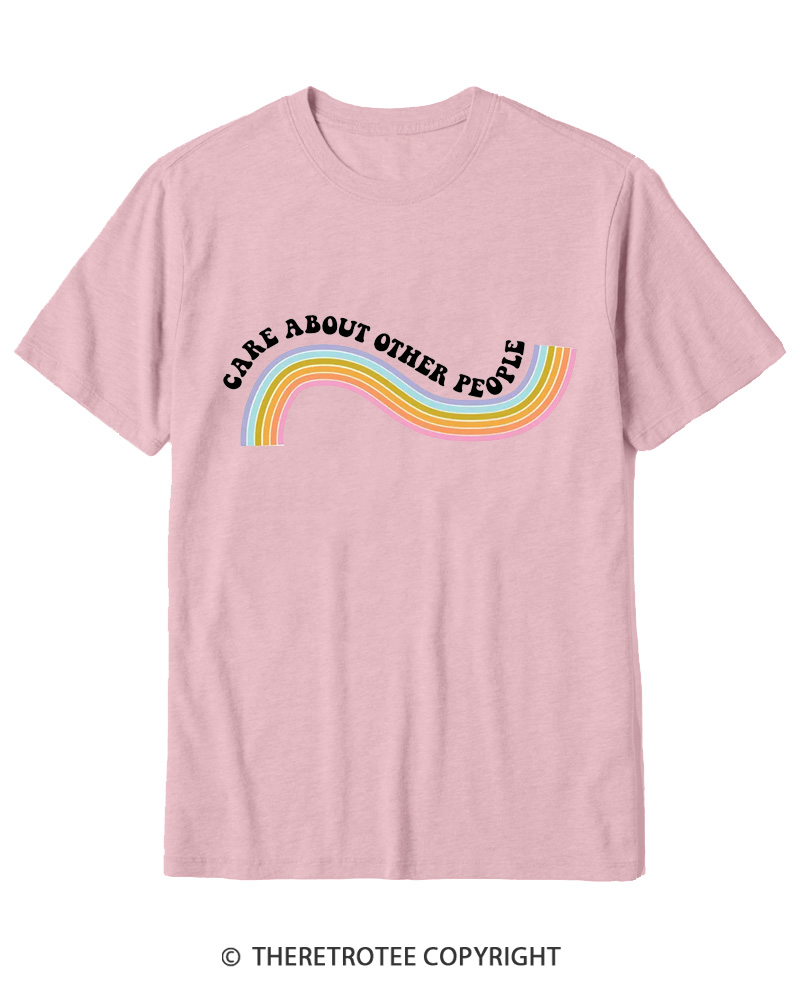 TheRetroTee Care About Other People 1970s Cotton T-Shirt