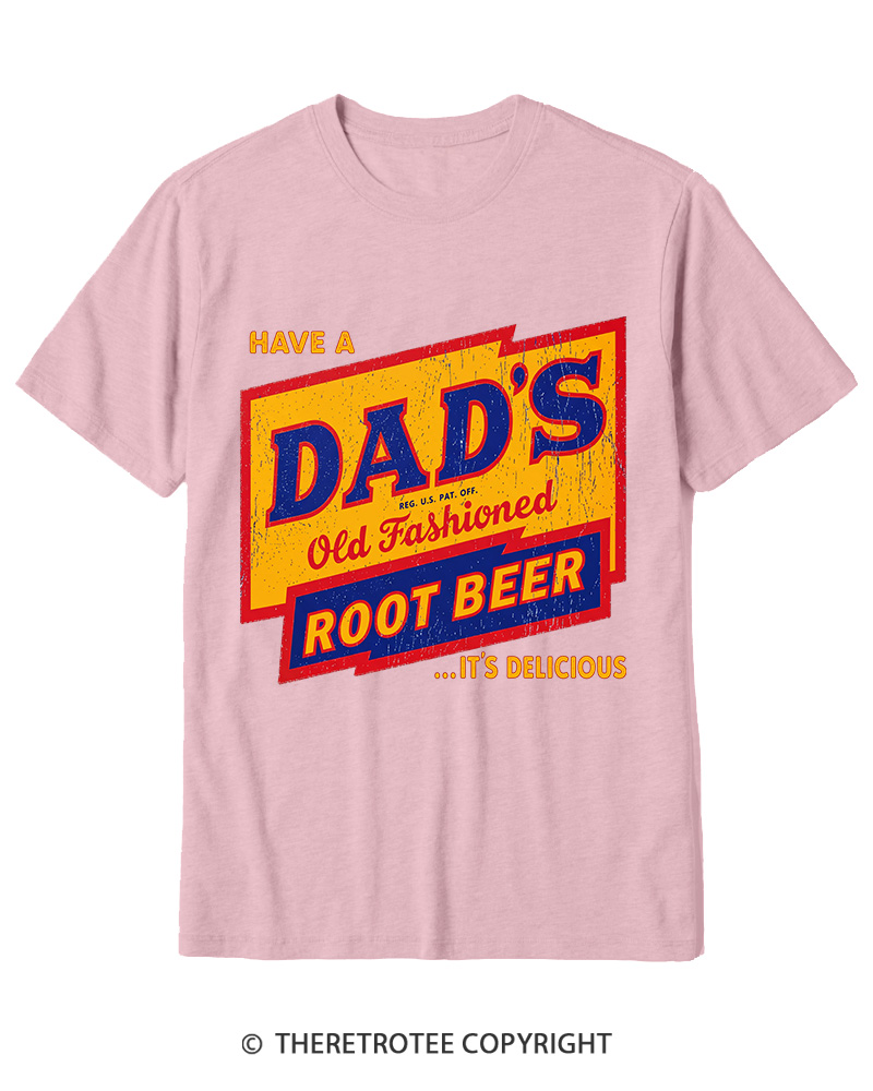 TheRetroTee Dad's Root Beer 1960s Cotton T-Shirt