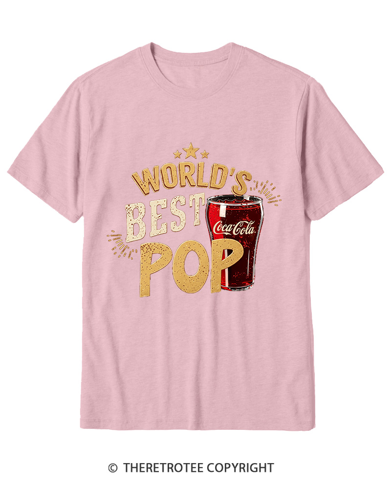 TheRetroTee World's Best Pop 1970s Cotton T-Shirt
