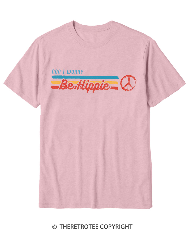 TheRetroTee Don't Worry, Be Happy 1970s Cotton T-Shirt