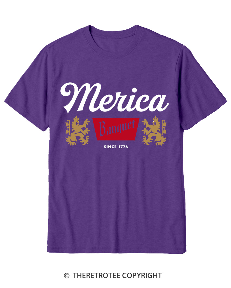 TheRetroTee Merica Banquet Beer Cotton T-Shirt