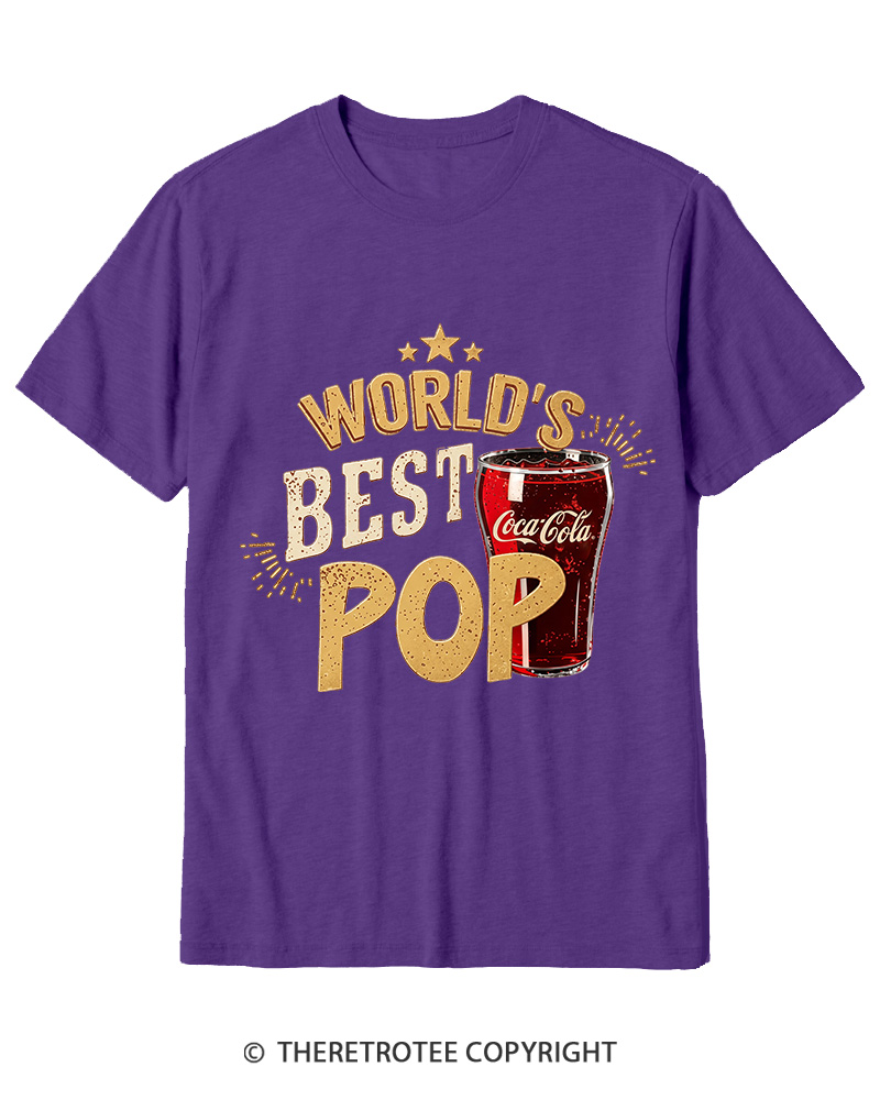 TheRetroTee World's Best Pop 1970s Cotton T-Shirt