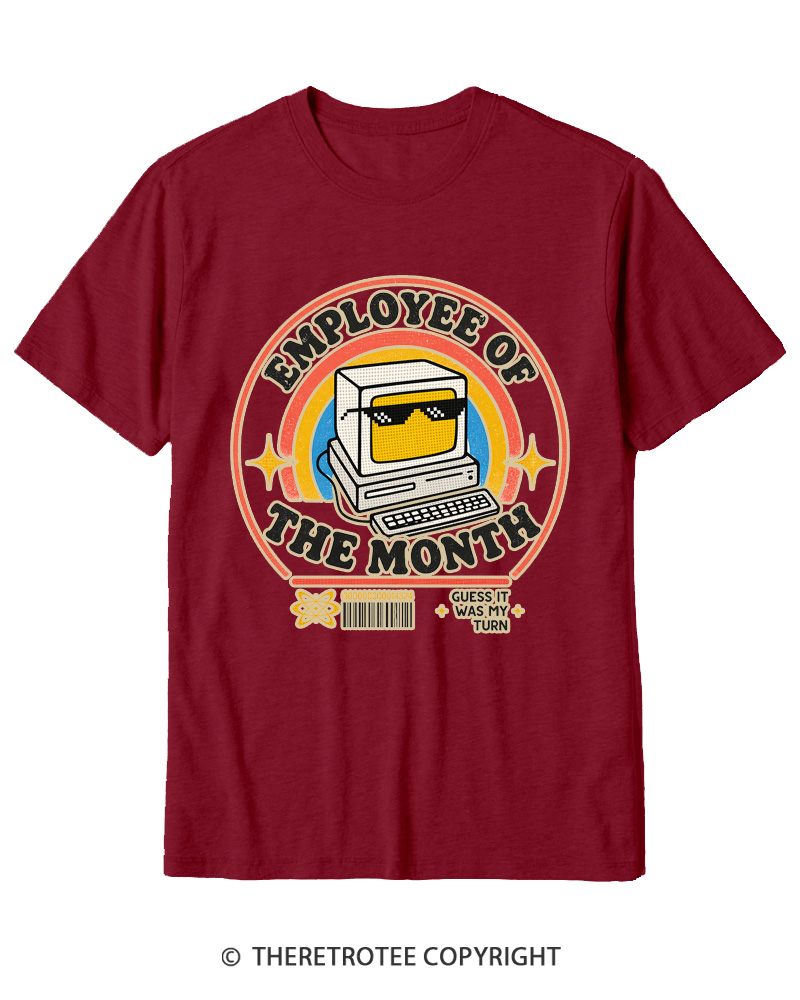 TheRetroTee Employee of the Month 1980s Cotton T-Shirt