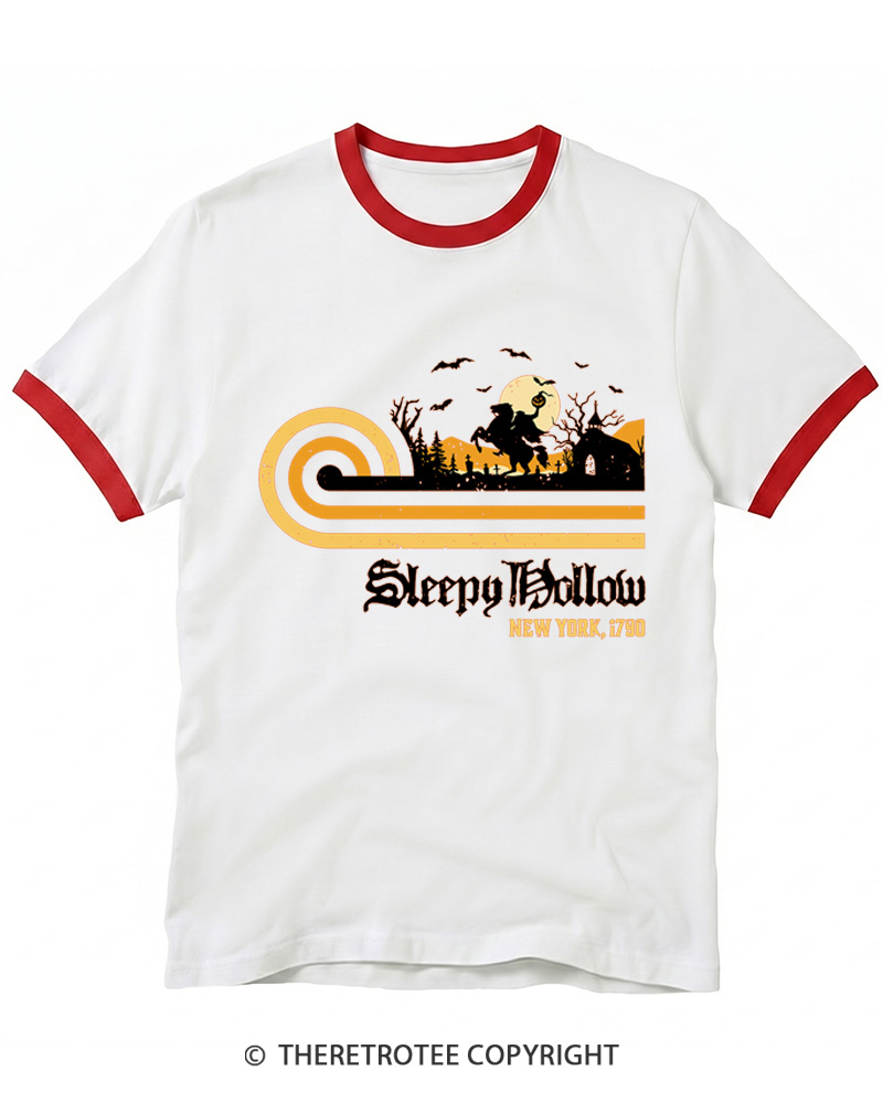 TheRetroTee Sleepy Hollow 1970s Ringer T-shirt