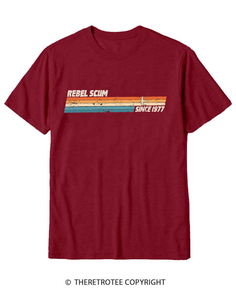 TheRetroTee Rebel Scum Leftist 1977 Cotton T-Shirt