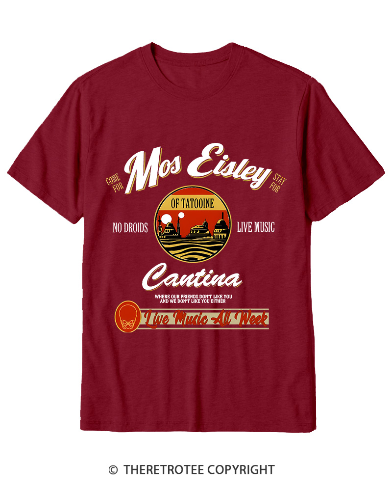 TheRetroTee Live Music All Week 1980s Cotton T-Shirt