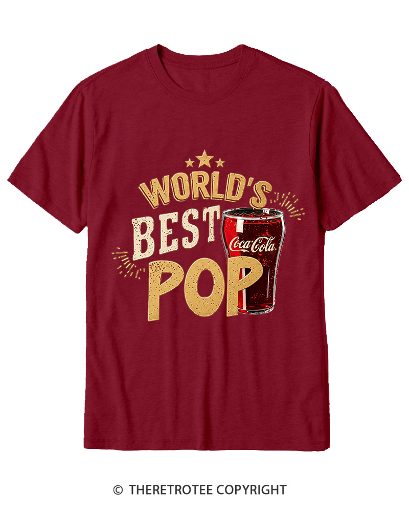 TheRetroTee World's Best Pop 1970s Cotton T-Shirt